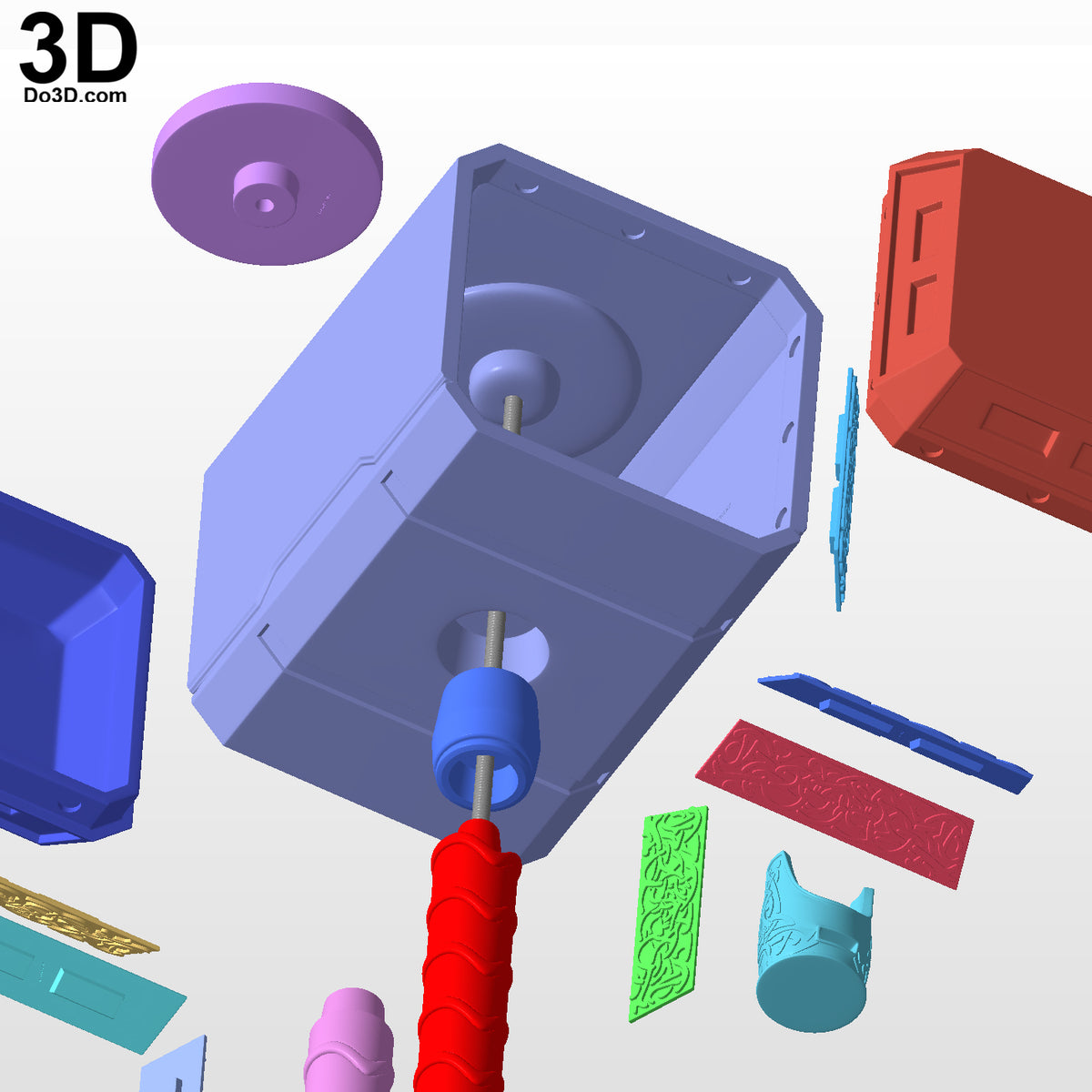 Thor Mjolnir Hammer | 3D Printable Model STL Print File #MT13