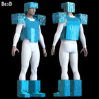 Diamond Armor Minecraft Movie | 3D Printable Model STL File #D811