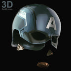 Captain America Helmet from Civil War | 3D Printable Model STL #355