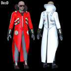 Robotnik Doctor Eggman Coat Full Suit & Goggle 3D Printable Model #DE854