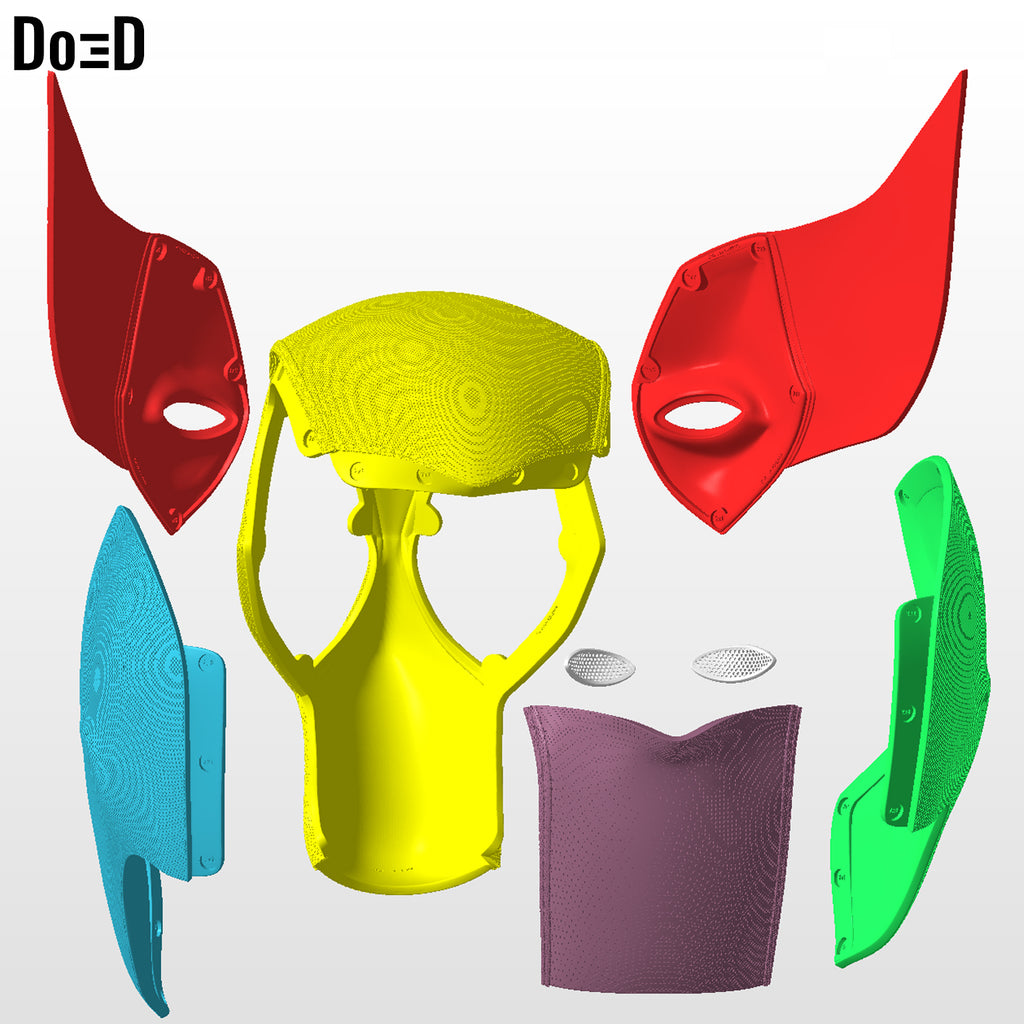 Classic Deadpool helmet | 3D printable model file STL #P805