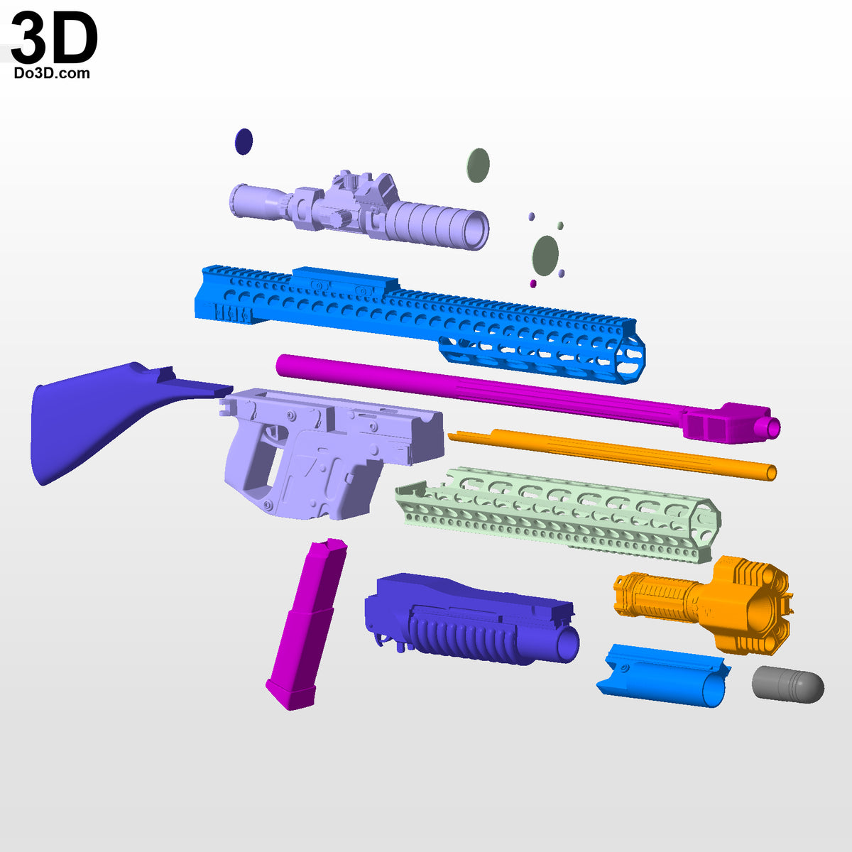 Cable's BFG Gun Blaster / Weapon from Deadpool 2 | 3D Model Project #5052