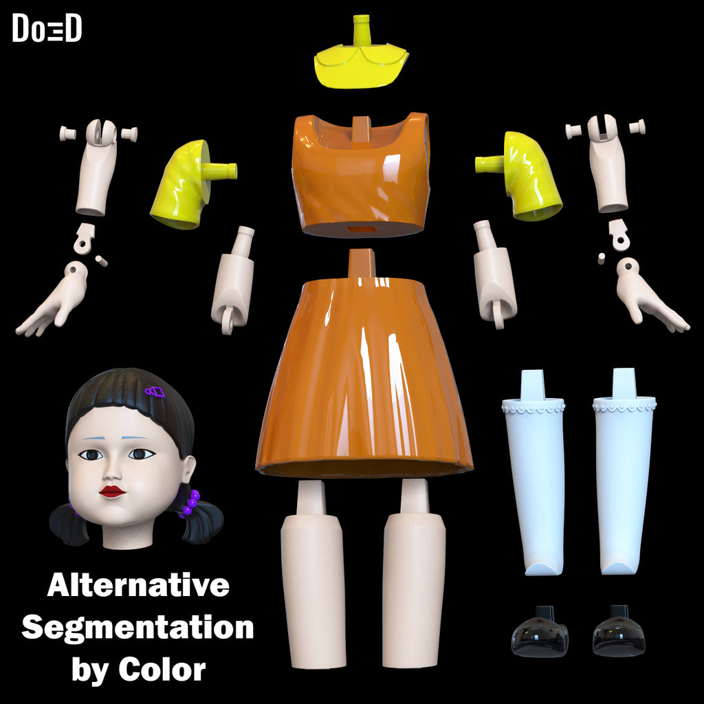 Bundle: Young-hee Cheol-su All 4 Figures Squid Game Season 3 | 3D Model #SB214