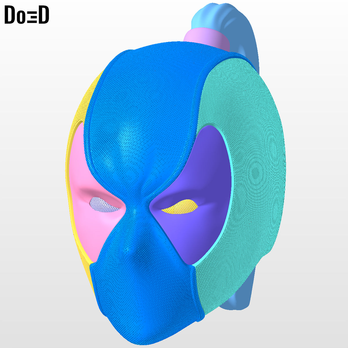 Lady Deadpool helmet | 3D printable model file #LD19