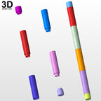 Mr. Knight Baton Mister Moon Knight Stick Weapon Truncheons 3D Model File #MB55