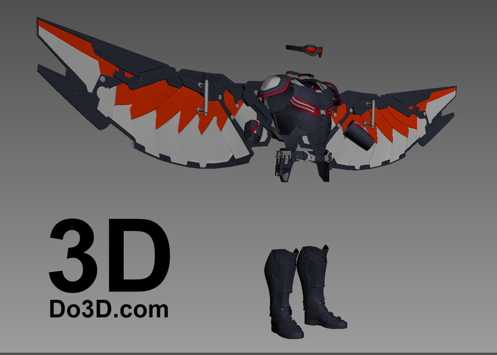 Falcon Wings, EXO-7 Jetpack, Armor | 3D Printable Model Project #441