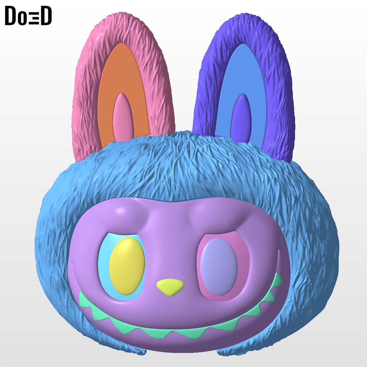 Labubu Wearable Helmet 3D Printable Model STL File #LB112