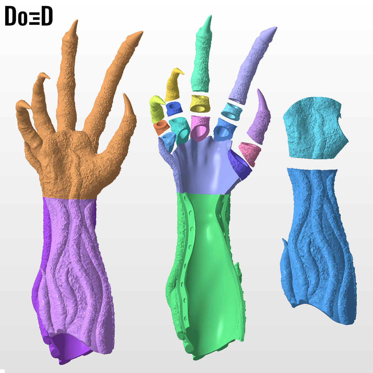 Vecna Gauntlet Stranger Things Wearable Hand 3D Printable Model STL File #VG261