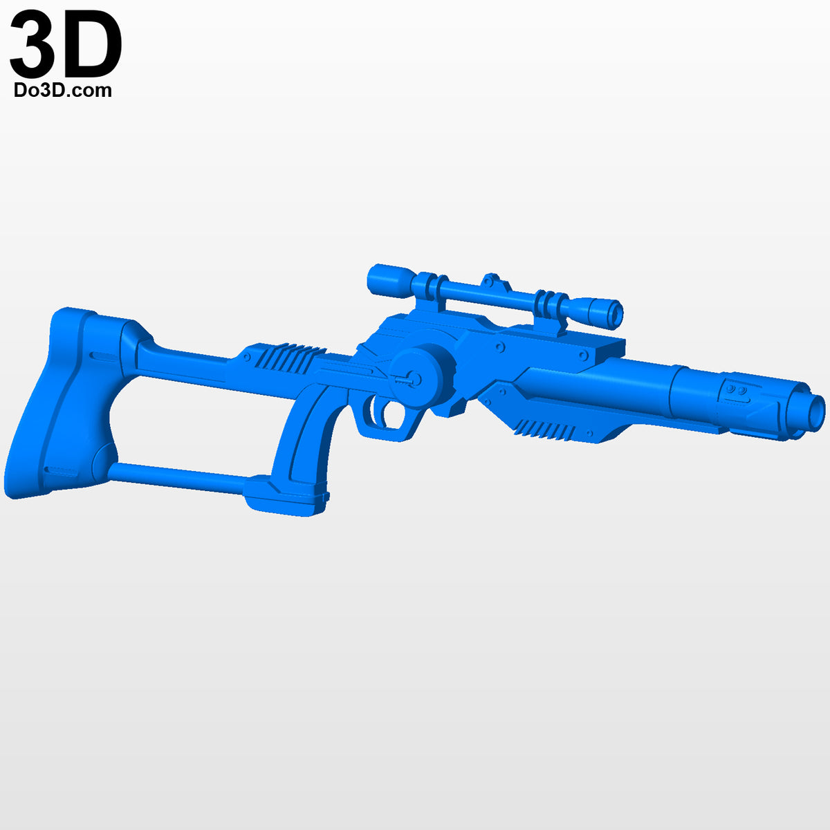 Boba Fett Variant Star Wars Blaster Rifle Gun KAI Arts | 3D Model Project #3822