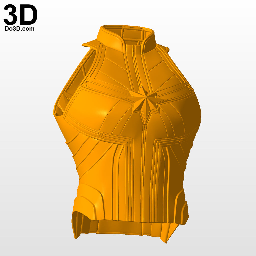 Captain Marvel 2019 Movie Body Armor Suit + Helmet | 3D Model Project #5612