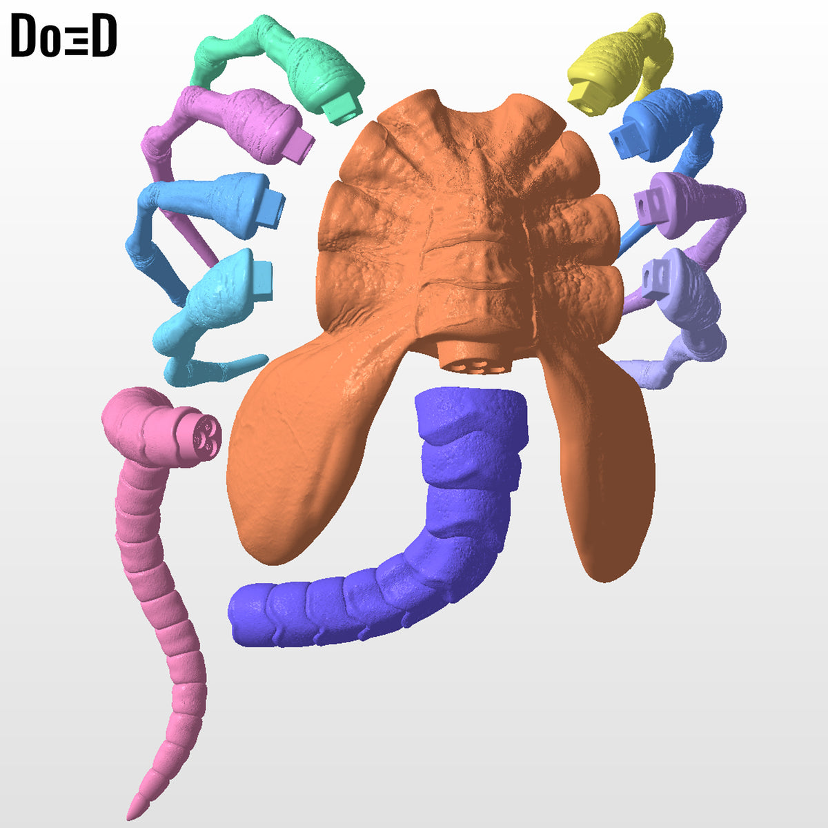 Alien Romulus Facehugger 3D printable model STL file #AR16