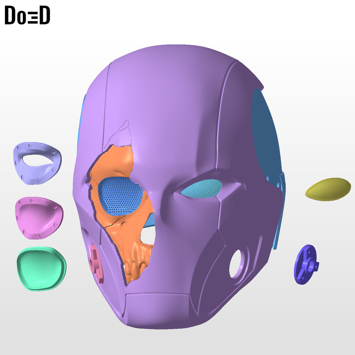 Red Hood Titans Zombie Skull Helmet Jason Todd 3D Printable Model STL #R92