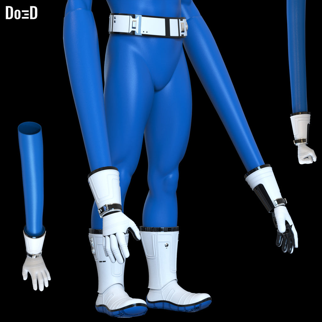 Bundle: Mister Fantastic Gauntlet Belt Boots Cosplay Stretchy Arms STL 3D Models