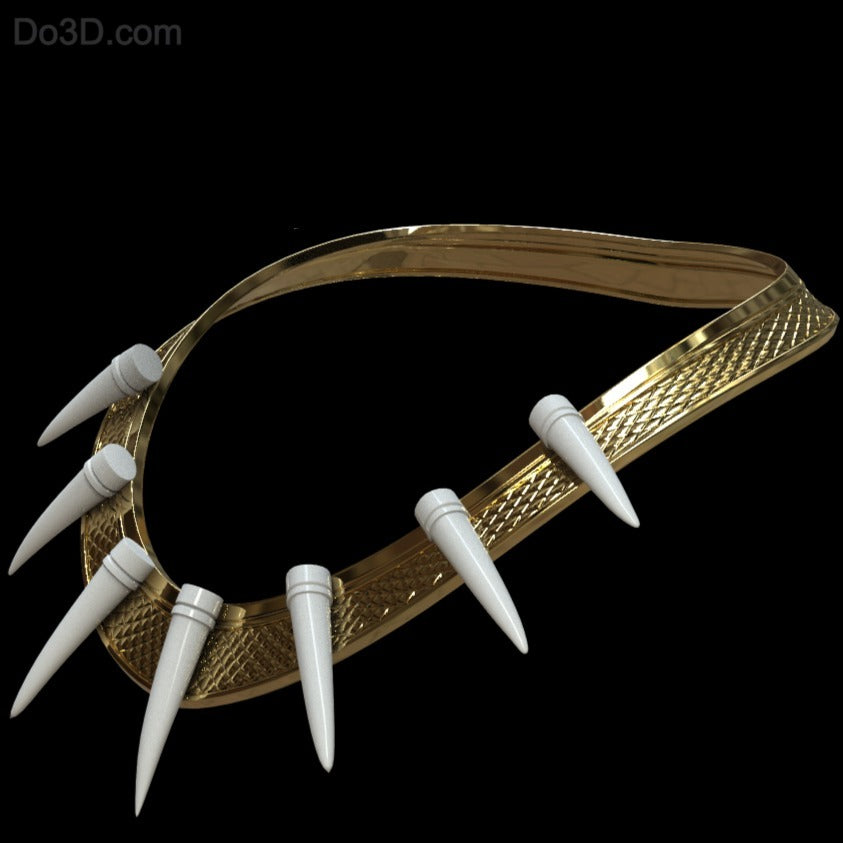 Golden Jaguar Necklace with Pendants Erik Killmonger 3D Printable Model STL #T14