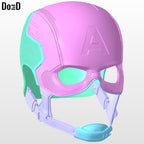 Captain America Helmet from Civil War | 3D Printable Model STL #355