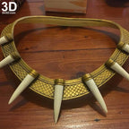Golden Jaguar Erik Killmonger Necklace & Accessory | 3D Model Project #4367
