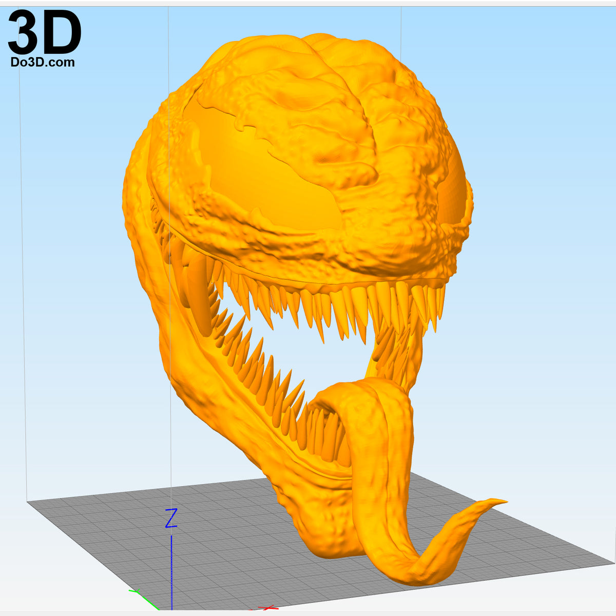 Riot Venom 2018 Movie Helmet Mouth Open / Tongue Out | 3D Model Project #5183