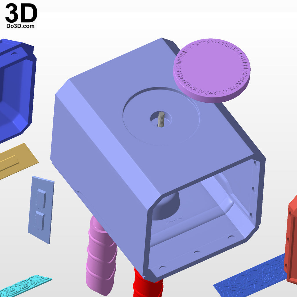 Thor Mjolnir Hammer | 3D Printable Model STL Print File #MT13