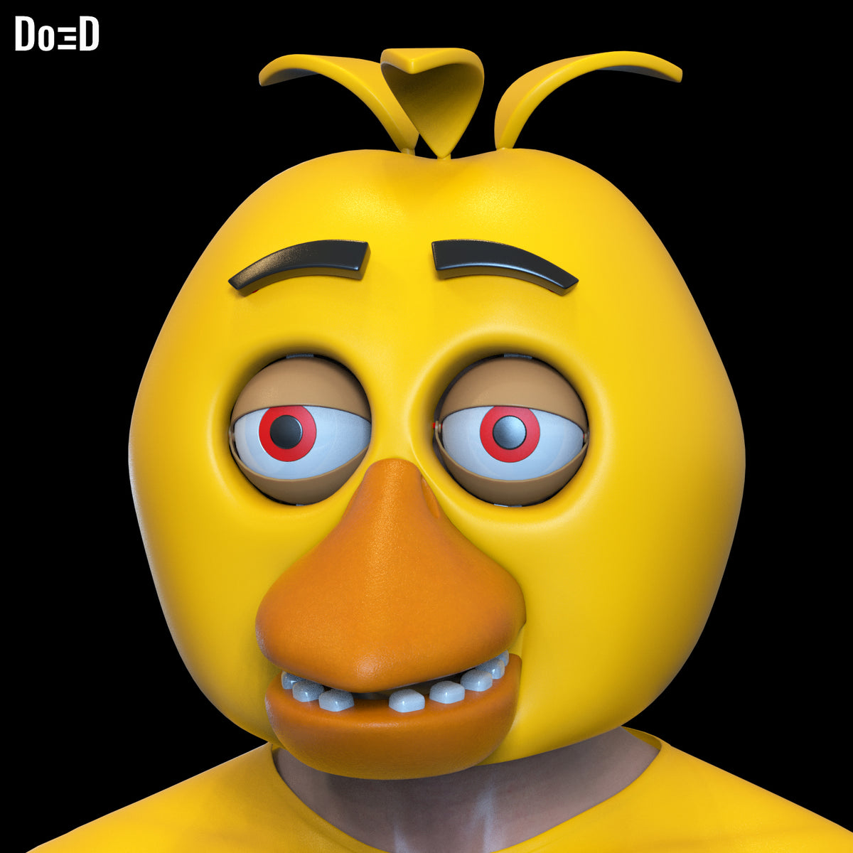Chica Helmet Five Nights at Freddy's | 3D Printable Model Fil