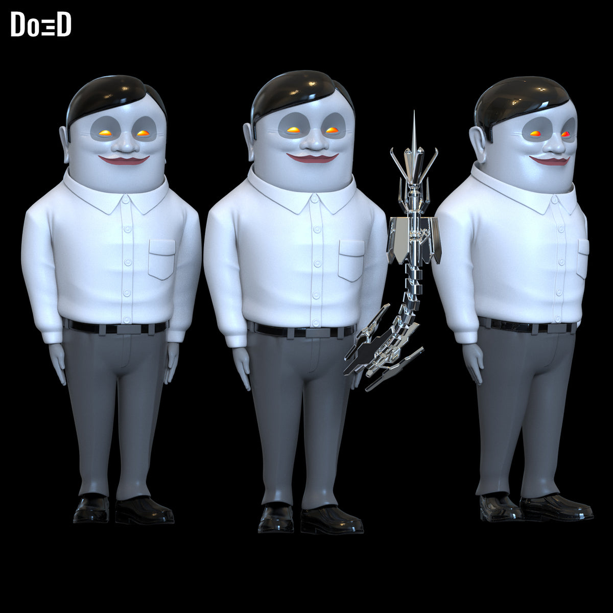 Serpoians Figure Dandadan Alien | 3D Printable Model STL File #SA243
