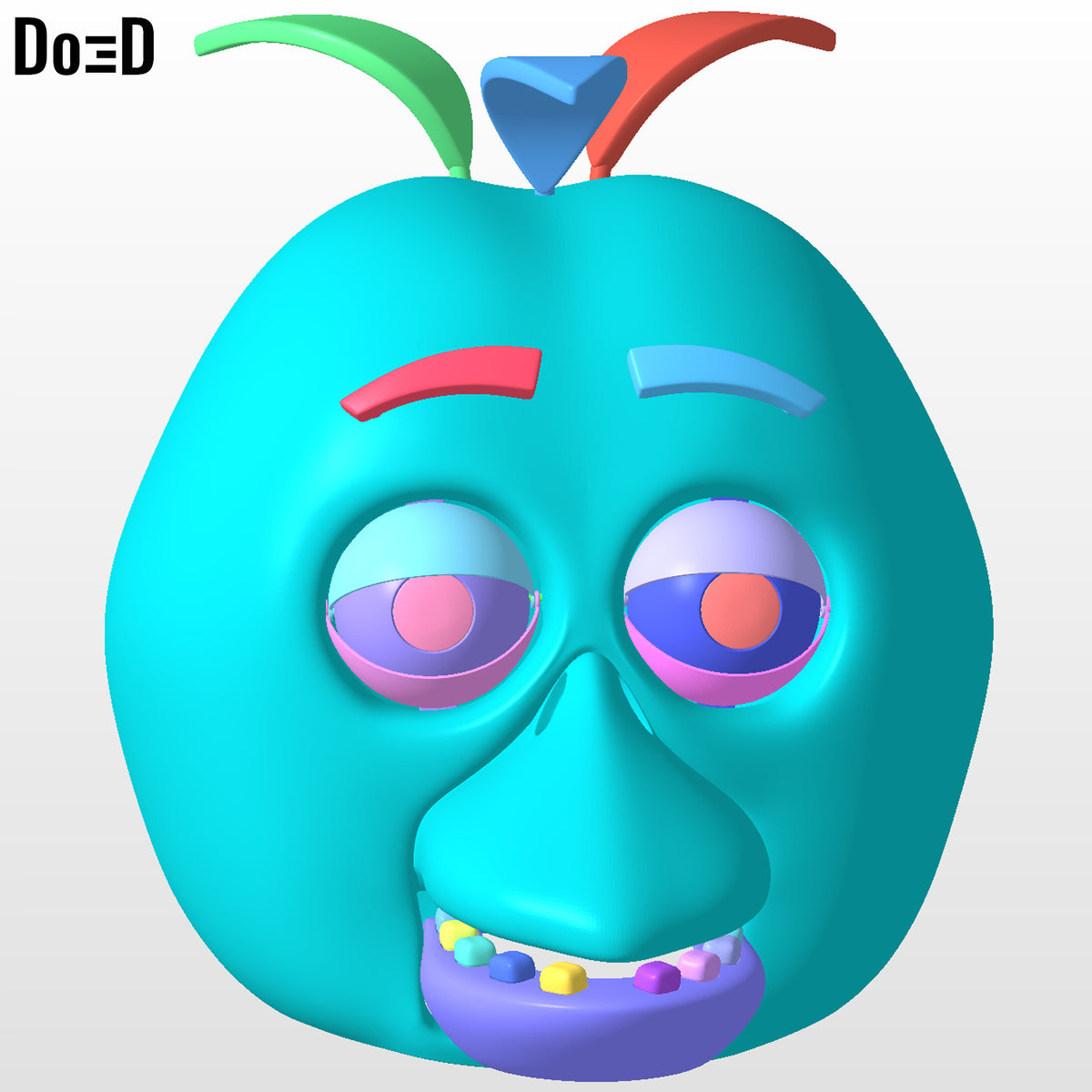 Bundle of Chica Helmet and Mr. Cupcake FNAF | 3D Printable Model File #CM55