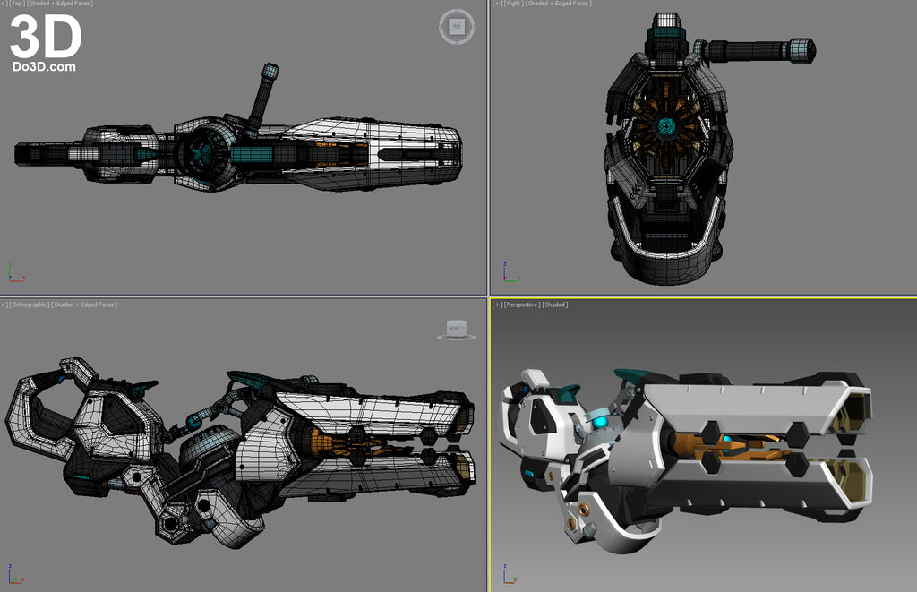 Zarya Blaster Gun from Overwatch | 3D Printable Model #838