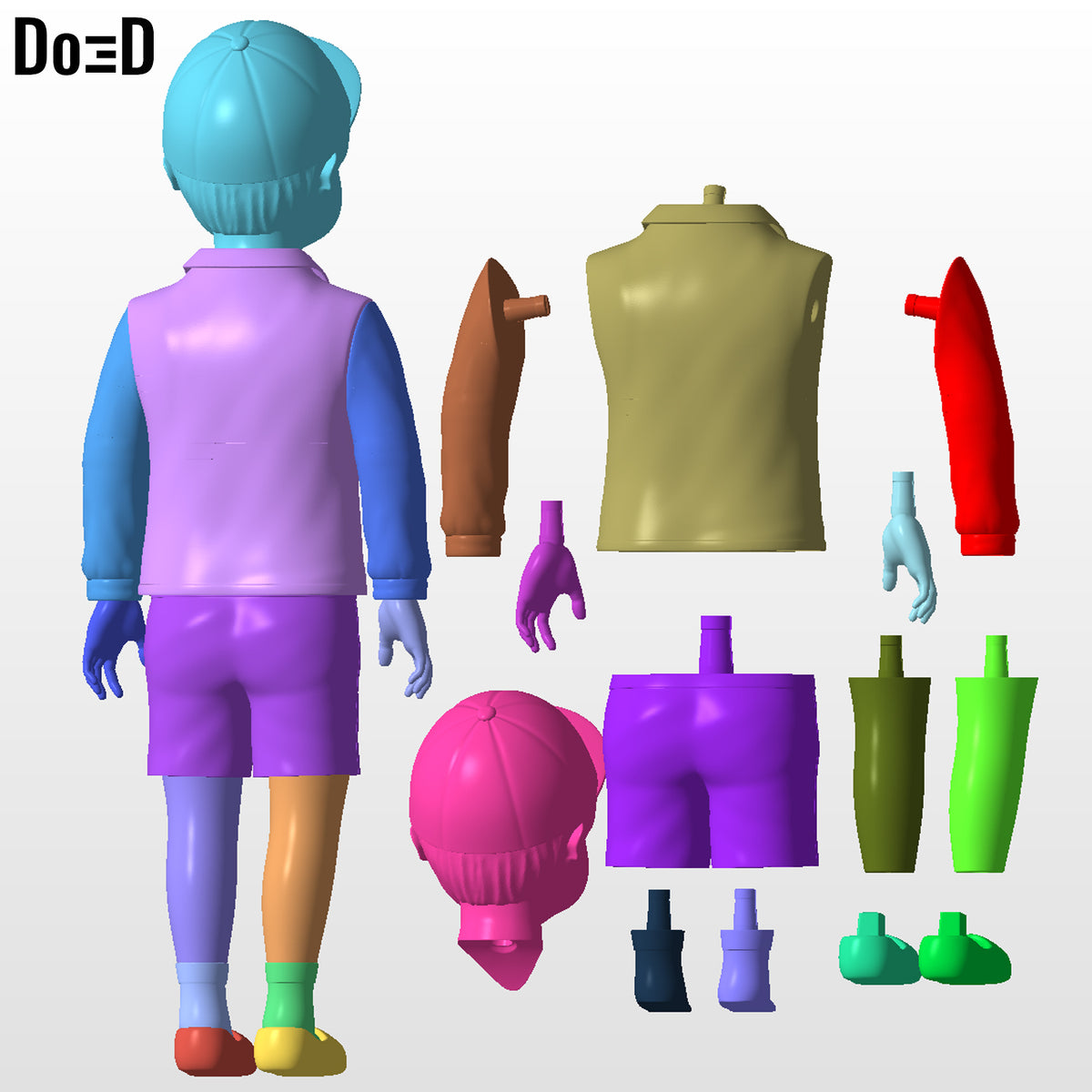 Cheol-su Statue Squid Game 3D Model Print File STL #CS456