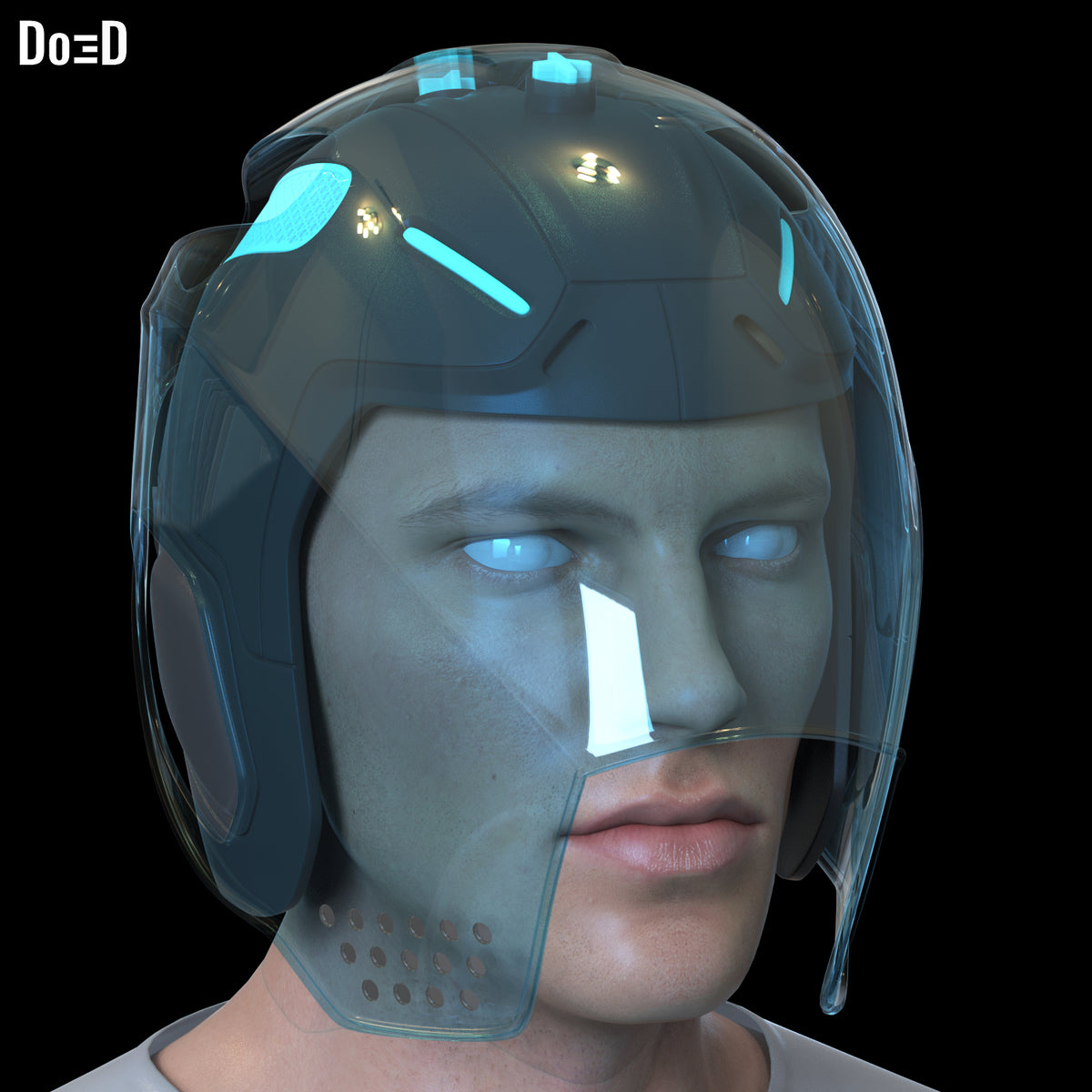 Sam Flynn Tron Legacy Helmet | 3D Printable Model STL Print #F561