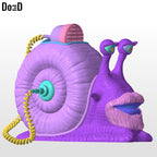 Den Den Mushi Monkey D. Garp One Piece Transponder Snail 3D Model STL #MD979