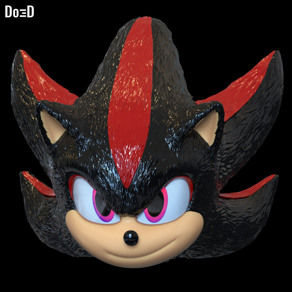 Shadow Sonic 3 Helmet 3D Model STL File #S115