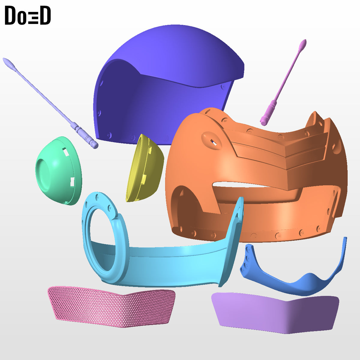 SaiyaMan Gohan Helmet Dragon Ball | 3D Model Project #2593