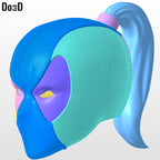 Lady Deadpool helmet | 3D printable model file #LD19