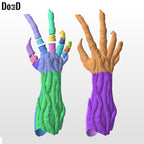 Vecna Gauntlet Stranger Things Wearable Hand 3D Printable Model STL File #VG261