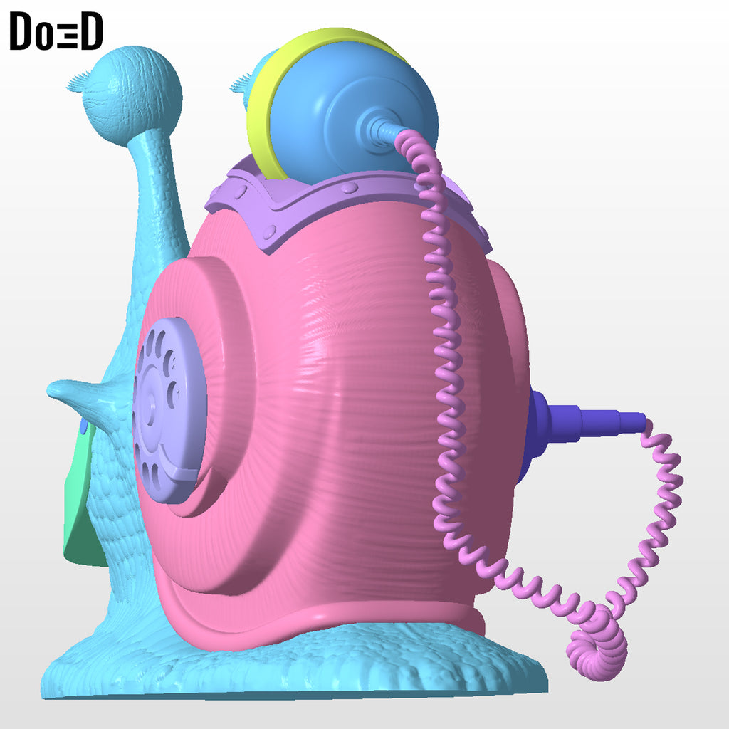 Den Den Mushi Axe Hand Morgan One Piece Transponder Snail 3D Model STL #ADN329