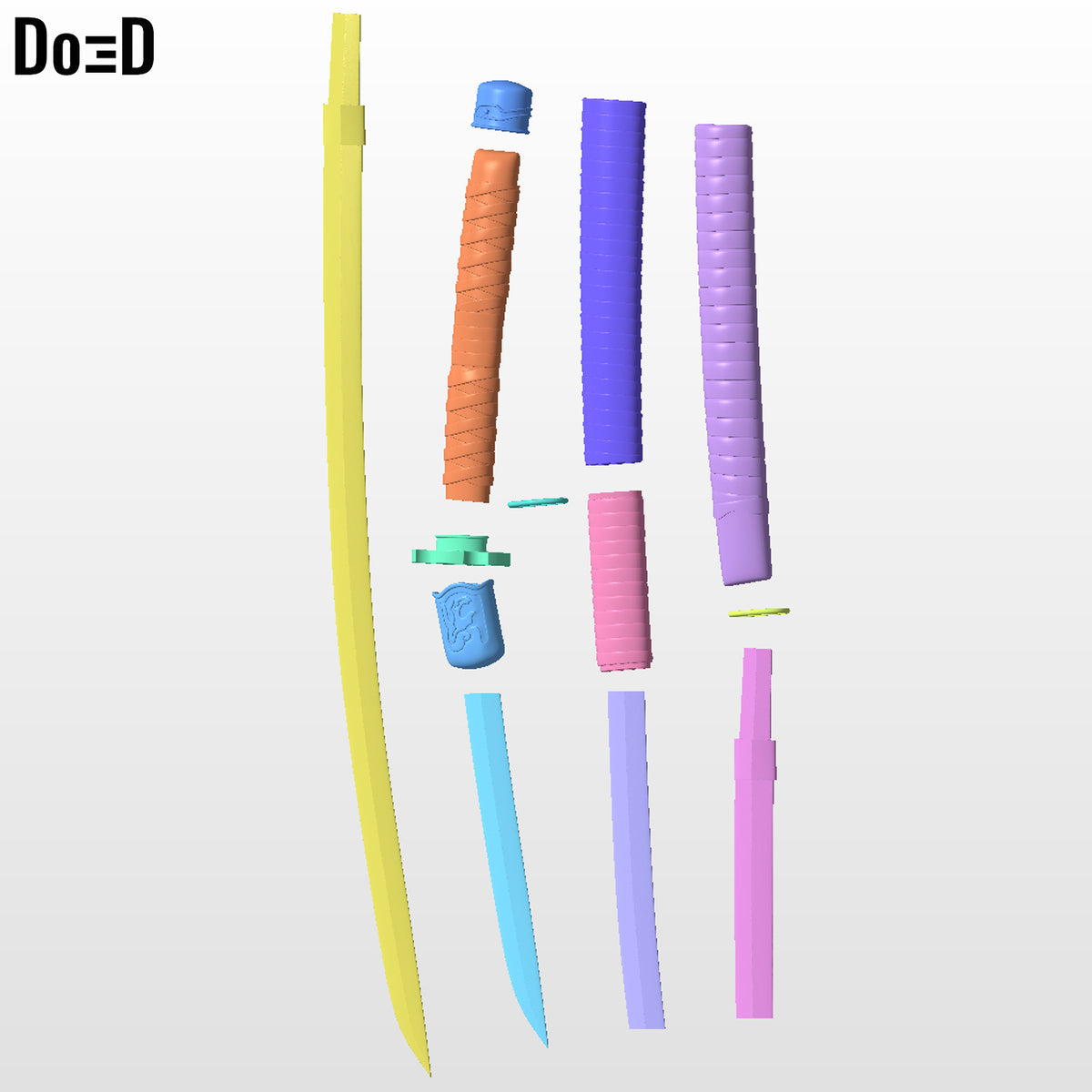 Roronoa Zoro One Piece Sandai Kitetsu  Katana Red Sword | 3D Print Model #SM2
