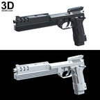 Auto 9 A9 Beretta 93R machine pistol Robocop Gun | 3D Model Project #3304