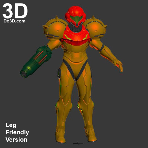 Samus Aran Full Body Armor + Helmet Metroid Varia Suit, 3D Printable Model #3081
