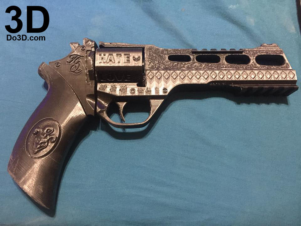 Harley Quinn's Revolver Suicide Squad Pistol Gun | 3D Printable Model #1188