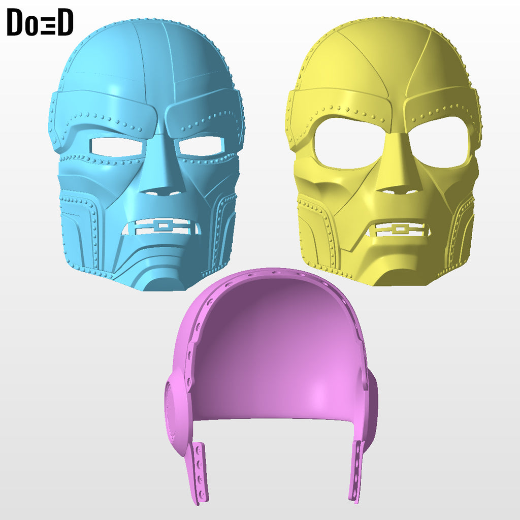 BundIe: Interchangeable Doctor Doom Variant Helmet Mask 3D Model #CC24
