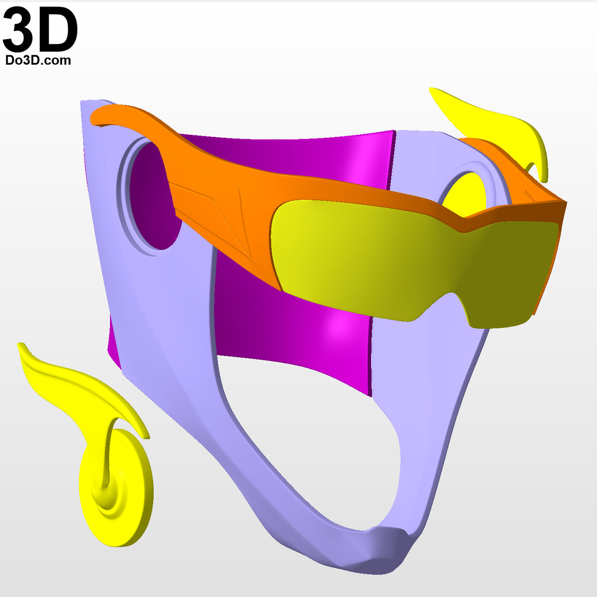 Flash Impulse Jordan Fisher Head Gears & Goggles | 3D Printable Model STL #TF25