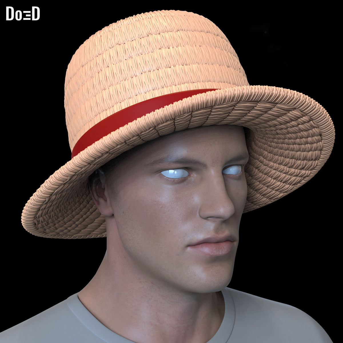 One Piece Straw Hat Monkey D Luffy 3D Printable Model STL File #SH11