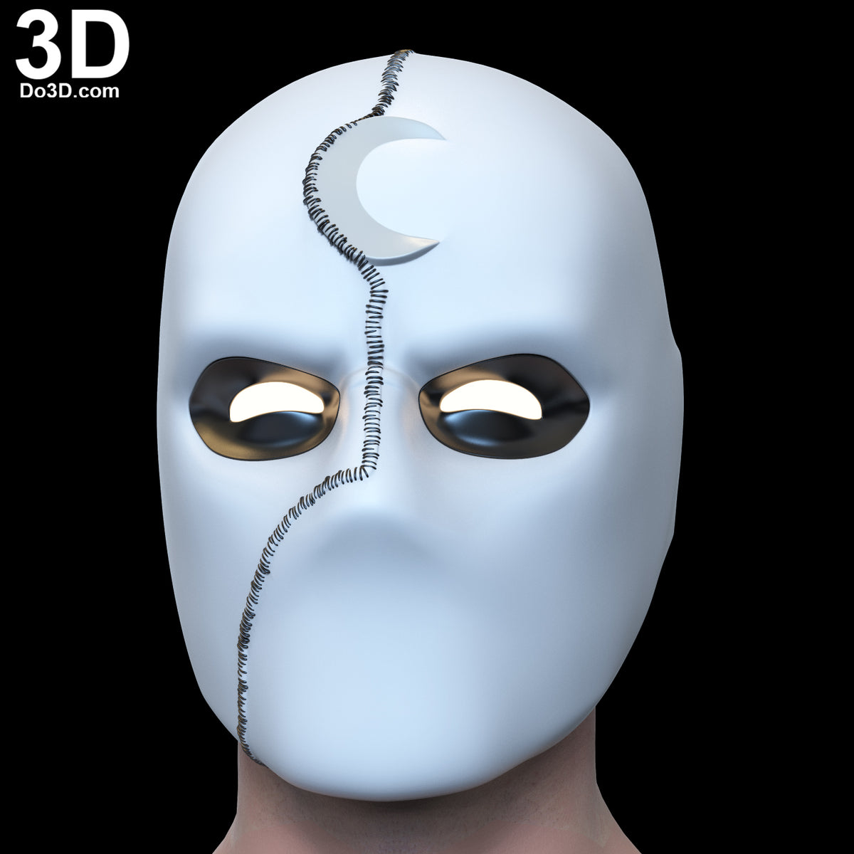 Mister Knight Variant Face Shell with Swappable Eyes 3D Printable Model #MS91