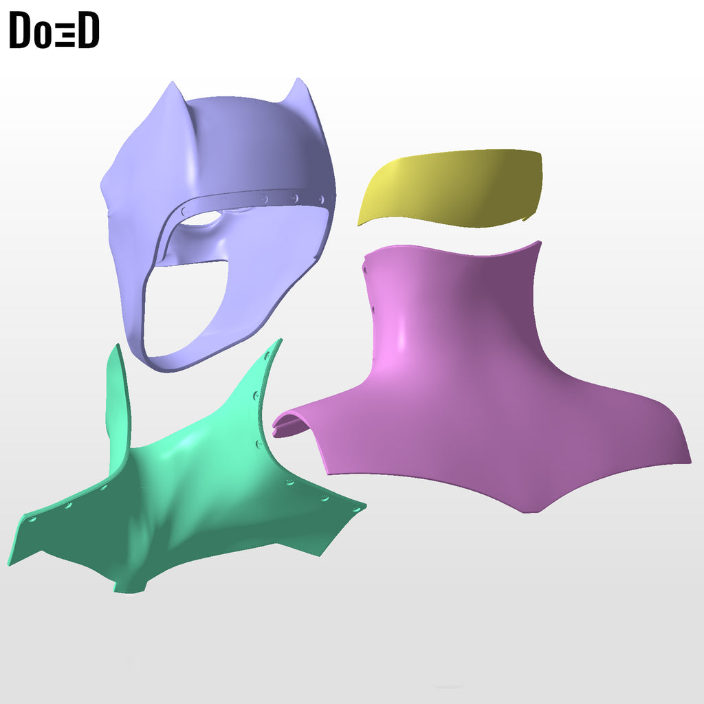 Batman Justice League Ben Affleck Cowl Helmet 3D Printable Model STL File #2569