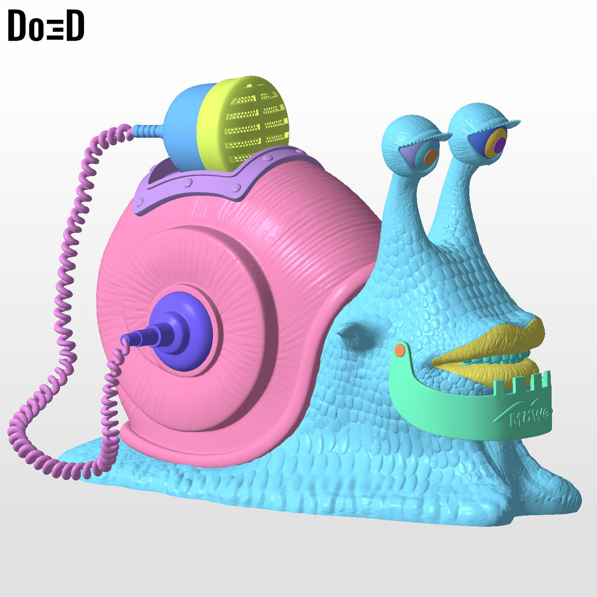 Den Den Mushi Axe Hand Morgan One Piece Transponder Snail 3D Model STL #ADN329