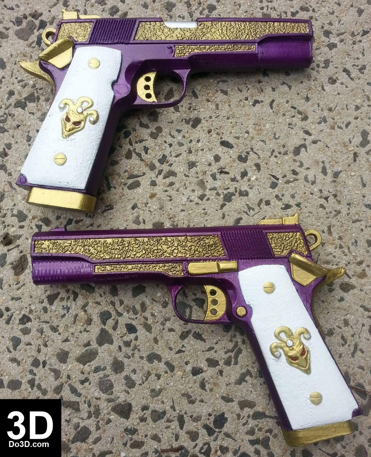 Suicide Squad Joker 1911 Colt Pistol Gun | 3D Printable Model #1938