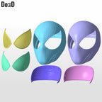 Peter Parker Black Suit Spider-man Helmet | 3D Printable Model #PP11