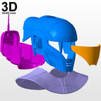 Zorii Bliss Helmet and Neck Armor Star Wars | 3D Print Model Project #6412
