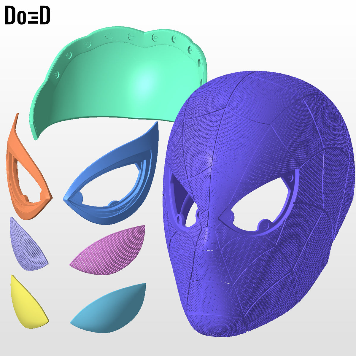 Peter Parker Spider-Man 2 PS5 Helmet | 3D Printable Model #PP55
