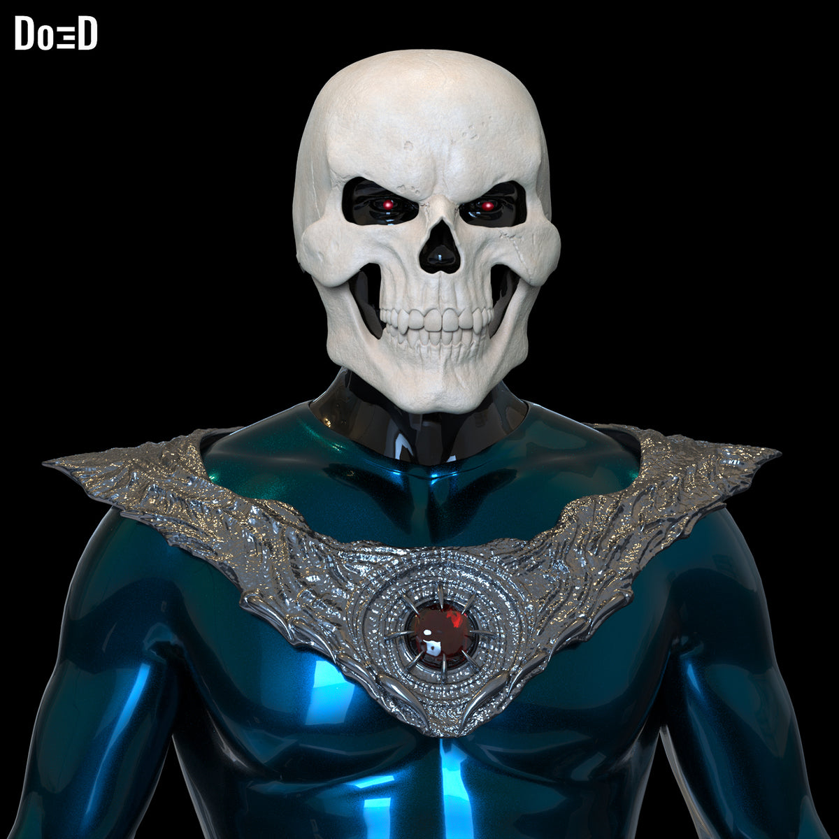 Skeletor Helmet + Collar + Havoc Staff 3D Printable Model Mask #SM953
