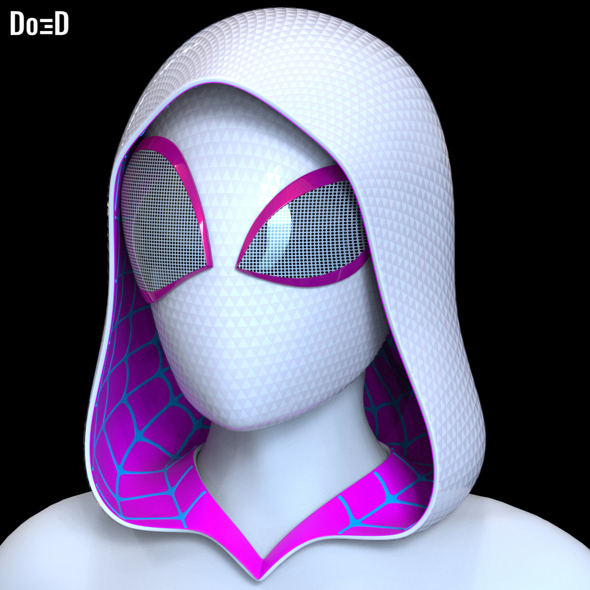 Gwen Stacy Shell & Hood Spider-Man Across the Spider-Verse Helmet | 3D Model #GS
